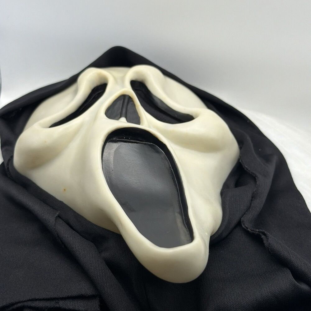 Ghost Face Scream Mask Easter Unlimited T Stamp Hood Fun World Horror - Picture 7 of 16